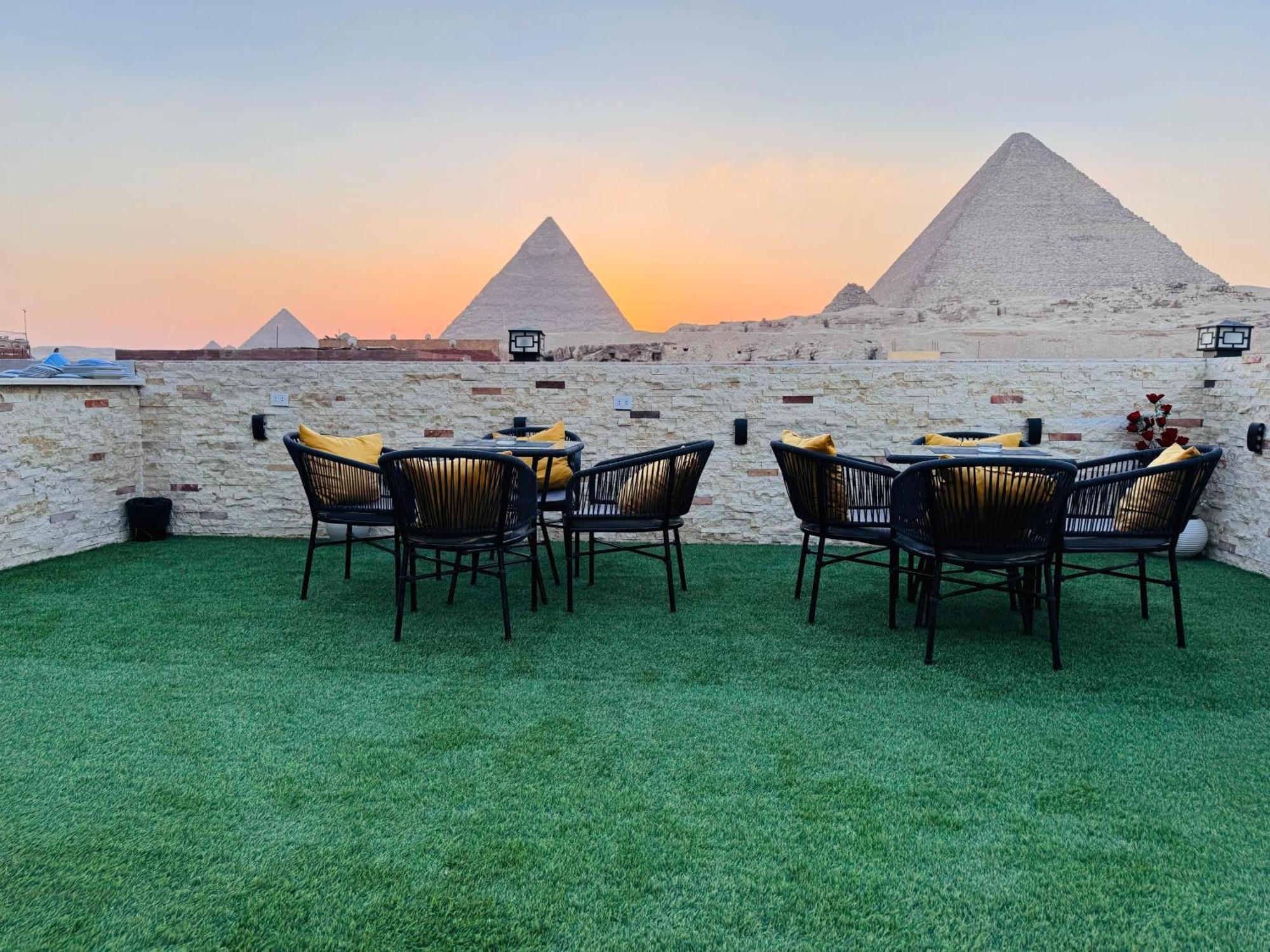 Отель New Scarab Pyramids View Kafrat al Jabal Экстерьер фото