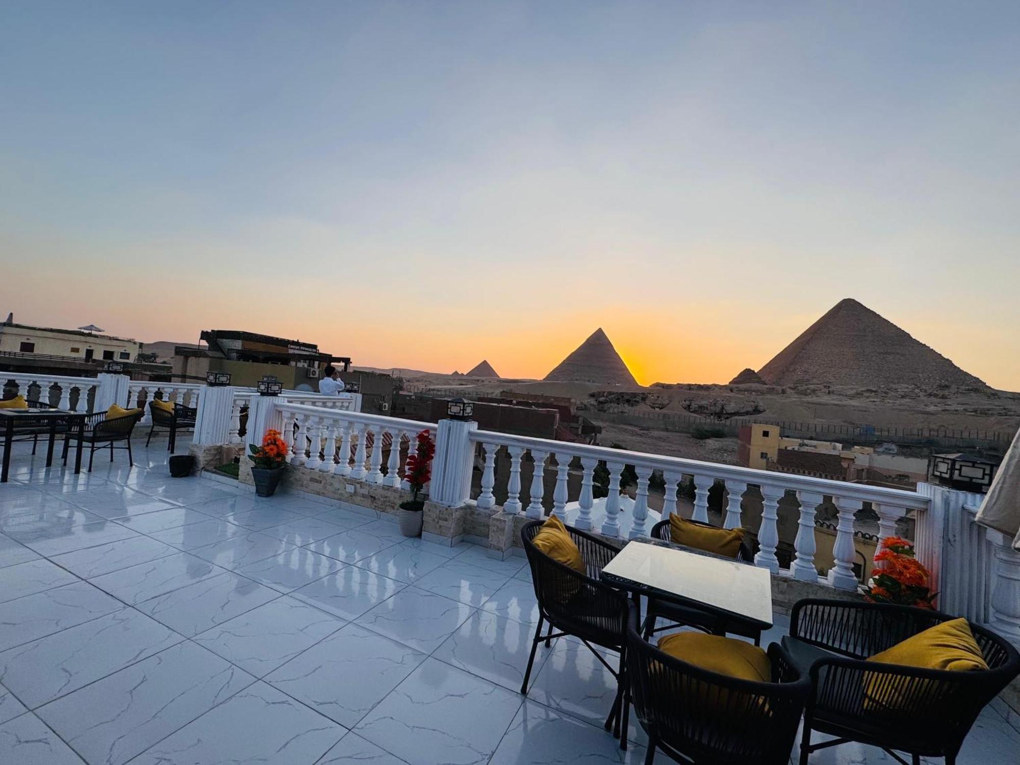 Отель New Scarab Pyramids View Kafrat al Jabal Экстерьер фото